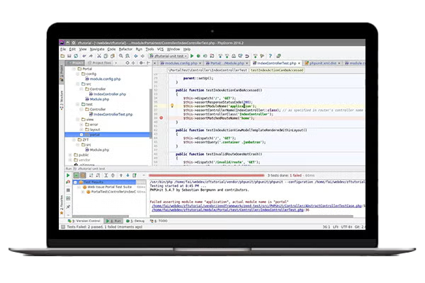 Zend Framework migration screenshot.